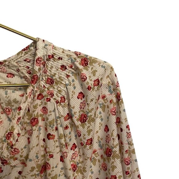 Brit & Bridle Long Sleeve Floral Blouse Size 2X - Picture 2 of 8